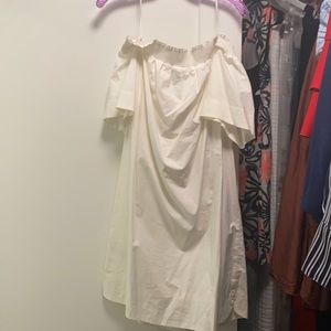 Off the shoulder white sun dress (sz. 10)
